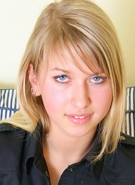 Pretty blonde girl gives head and gets fucked