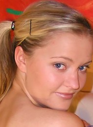Tits and ass in blue