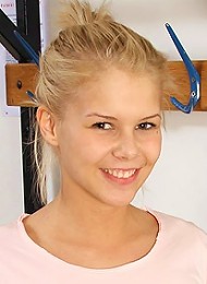 Blonde masturbating
